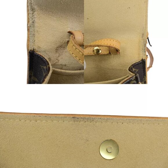 LOUIS VUITTON Pochette Twin GM 2Way Shoulder Bag Monogram Brown - Picture 9 of 14